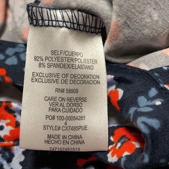 Copper Key Floral Romper - Picture 7 of 7